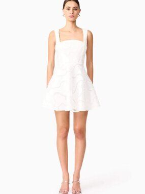 NWT Elliatt Elara Beaded Mini Dress in White